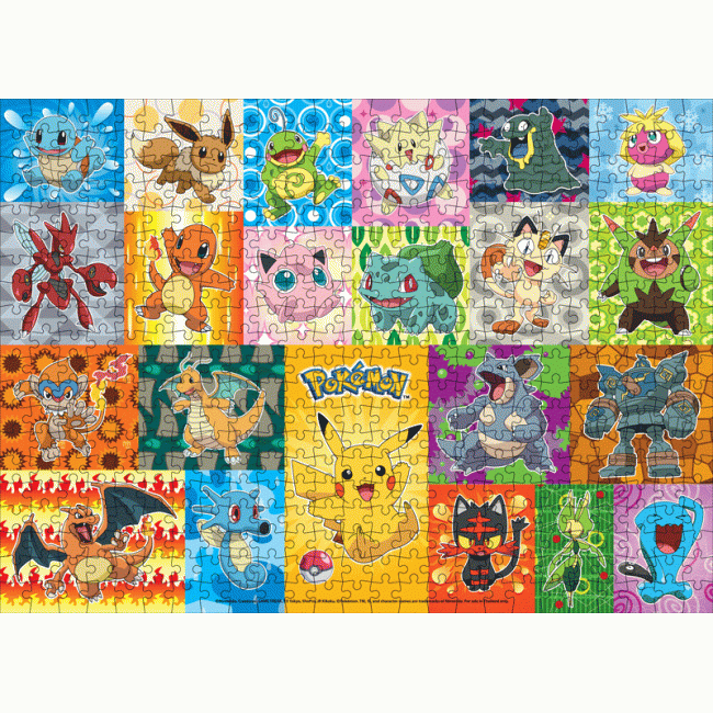 จิ๊กซอว์กล่อง Pokémon 500 ชิ้น โปเกมอนกับพลังพิเศษ